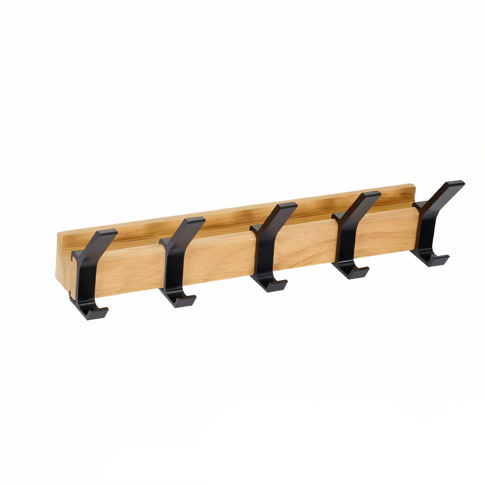 HookMov - Multifunktionale Wandgarderobe aus Holz mit 5