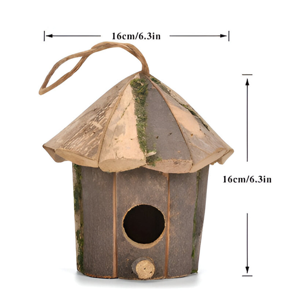 Holzvogelhaus - Natürlicher Holzvogelhaus -Kolibri-Nest