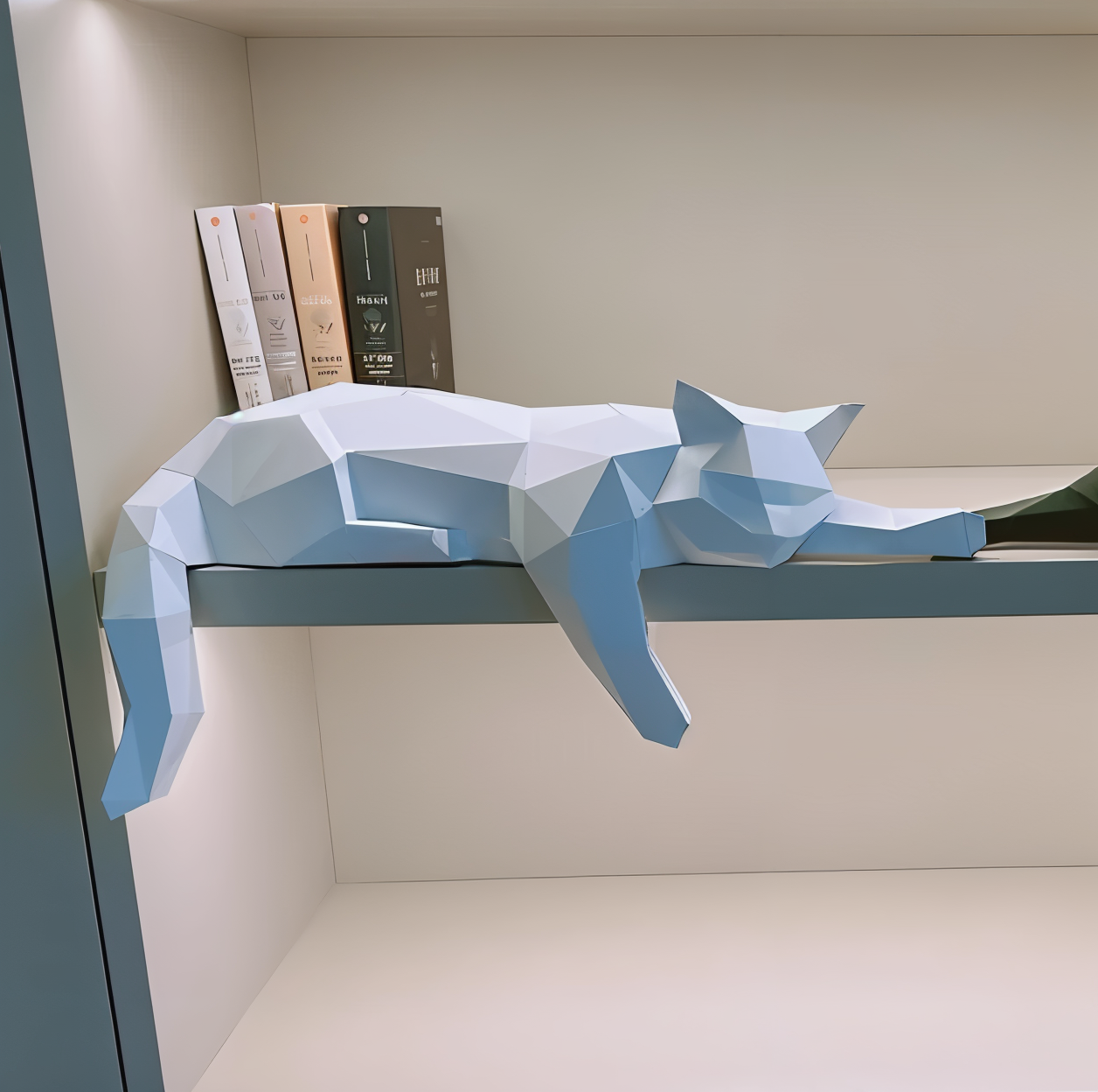 OriPurr - DIY 3D Origami Katze Dekofigur aus Harz 50 cm
