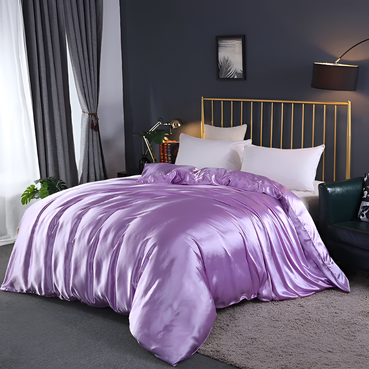 Luxe - Silk - Bettbezug-Set aus Maulbeerseide & Ice Silk