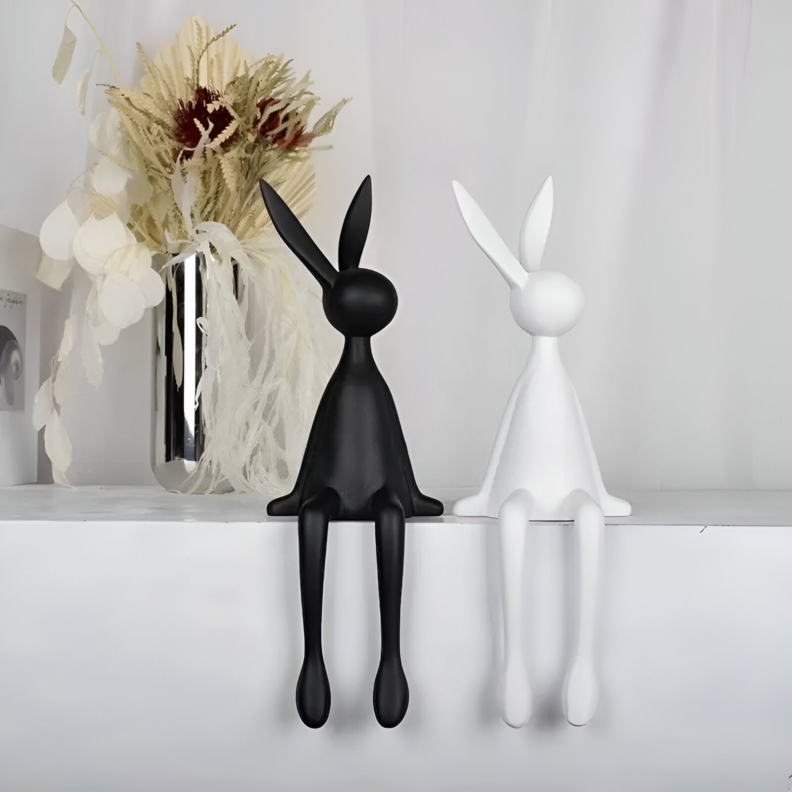ResinLux - Osterhase - Osterhase Deko sitzend aus Harz 18–50