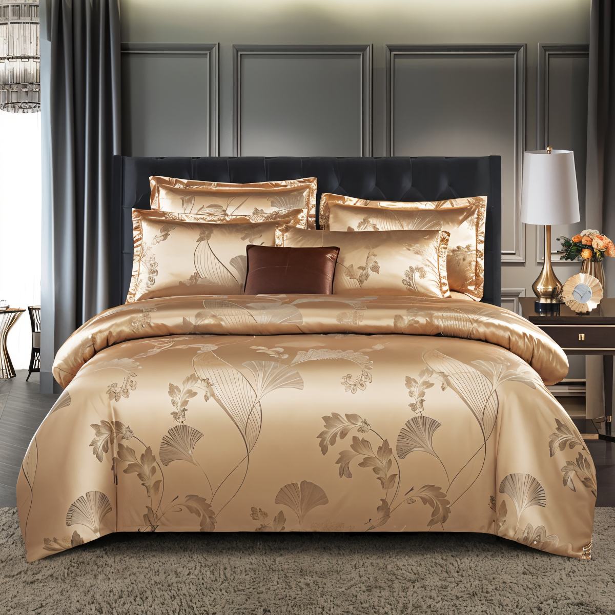 Satin - Bettwäsche-Set Jacquard