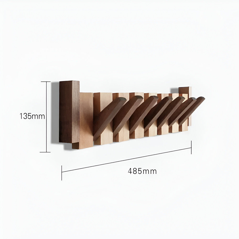 Schicker Holzkleiderhaken im Klavierdesign - Moderne Aufbewahrungslösung für den Eingangsbereich