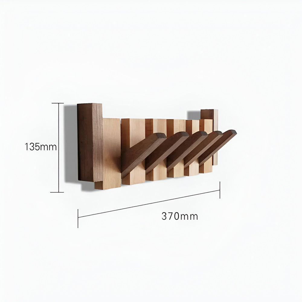 Schicker Holzkleiderhaken im Klavierdesign - Moderne Aufbewahrungslösung für den Eingangsbereich