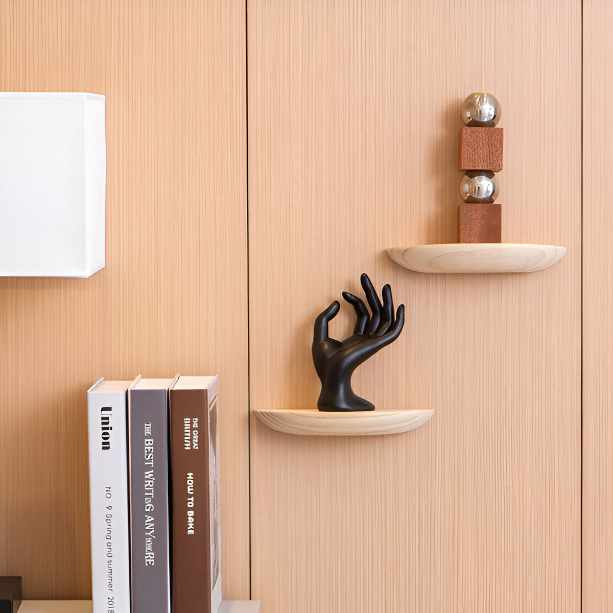 SemiCirc Regal - Ästhetisches Holzregal Wand