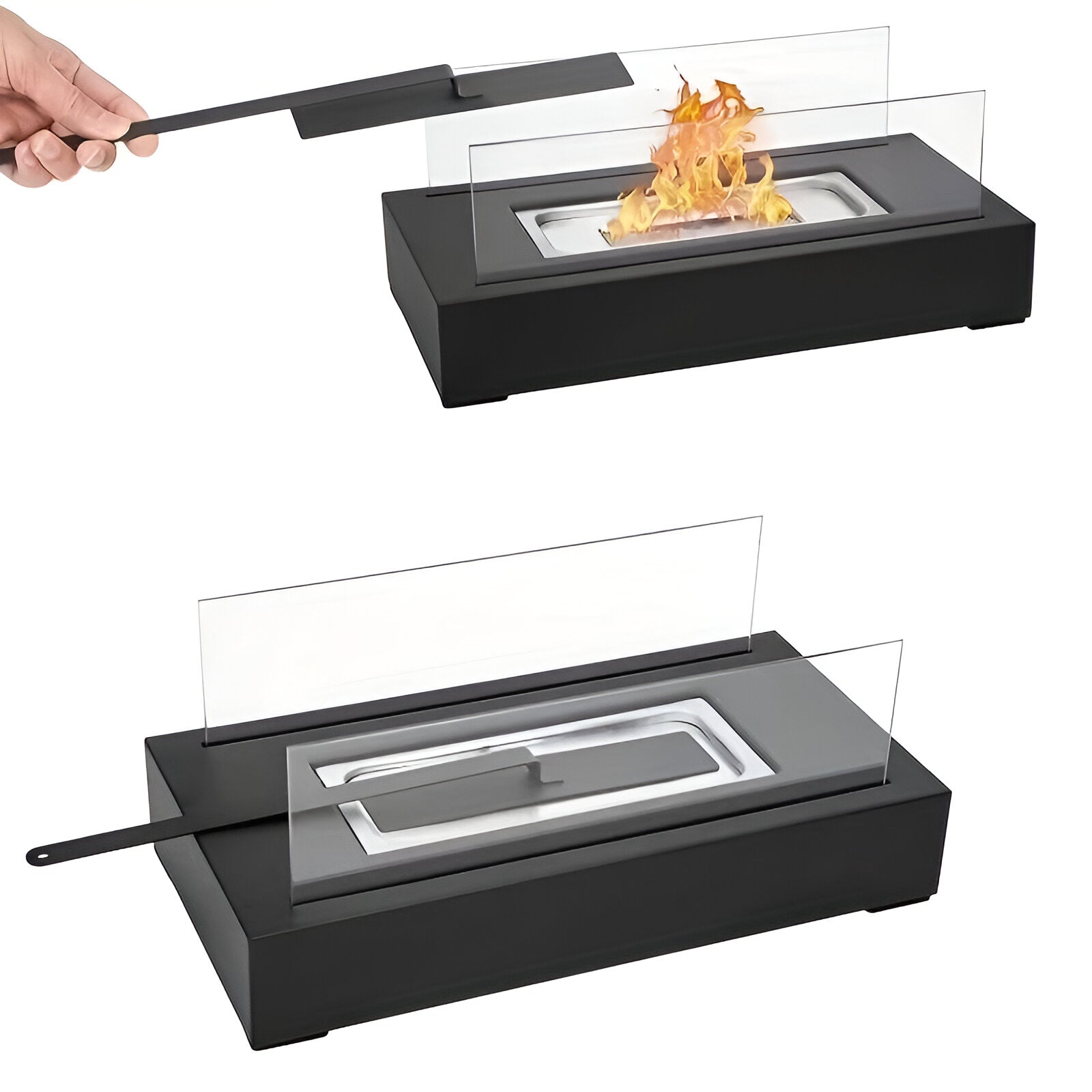 SereniFire - Tischkamin Bioethanol rechteckig 35x18x20