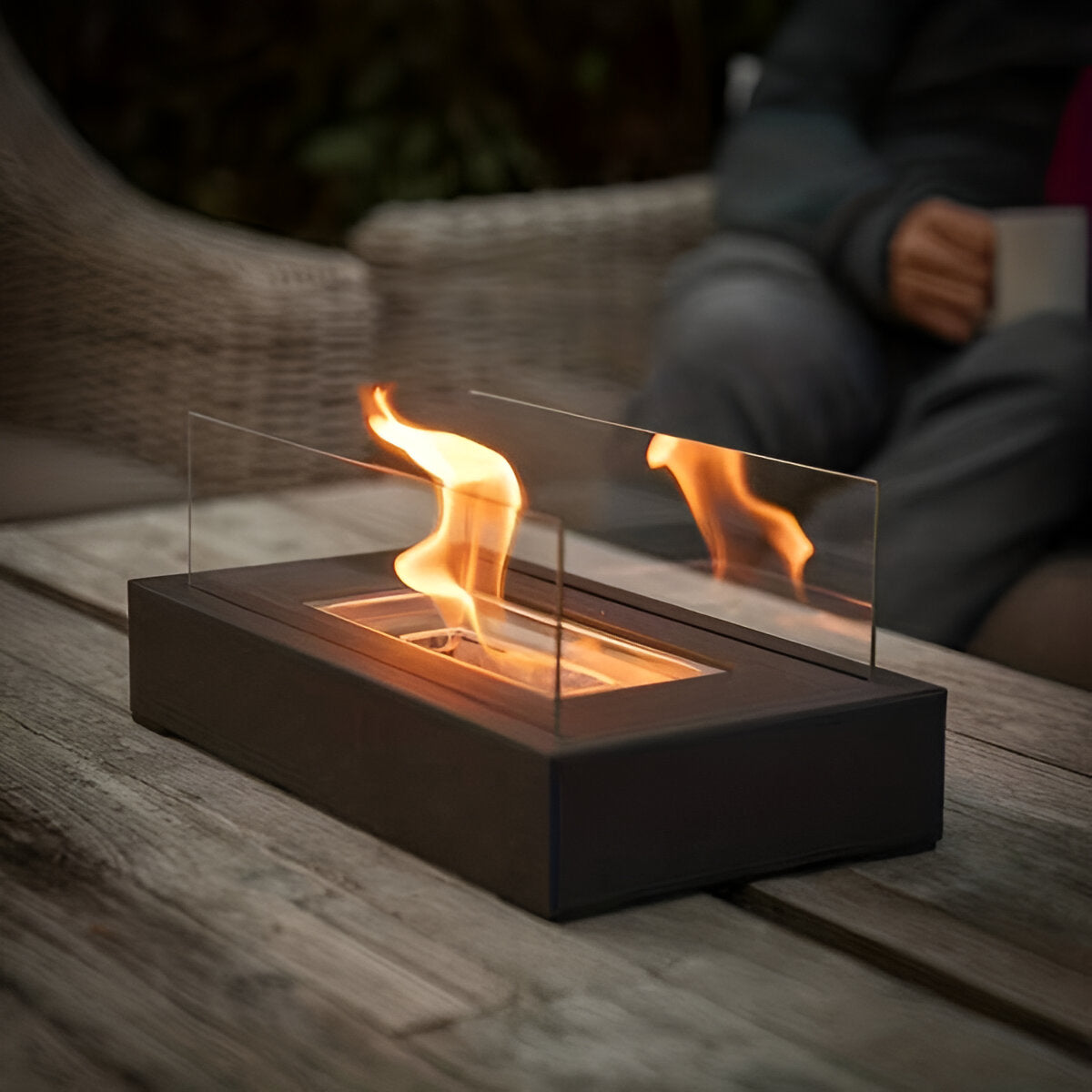 SereniFire - Tischkamin Bioethanol rechteckig 35x18x20