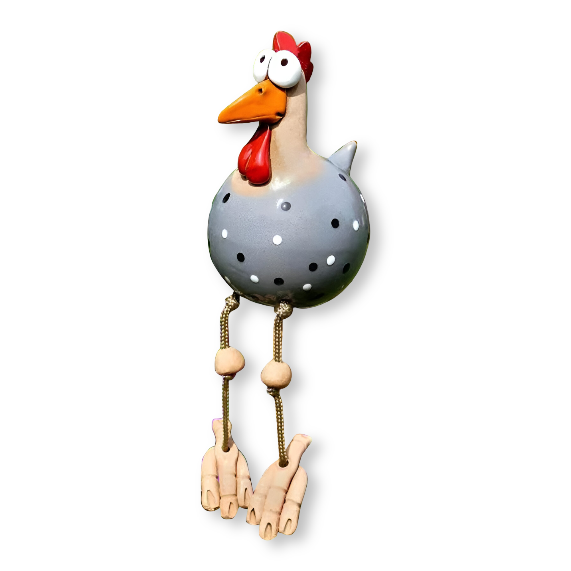 Gartenstatue - Hahn/Huhn aus wetterfestem Harz