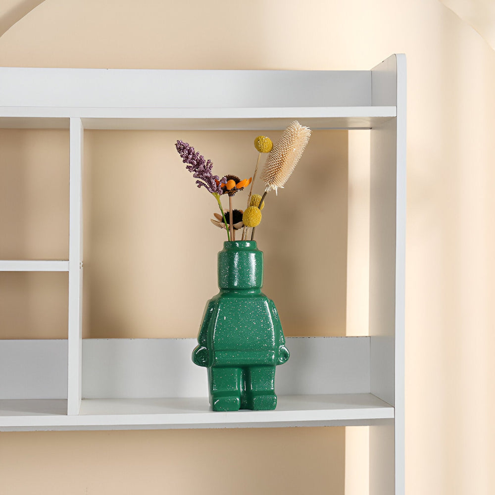 Innovative Gemauerte Pflanzgefäße im Roboterdesign - Dekorativ Lego Ornament für den Innen- und Außenbereich