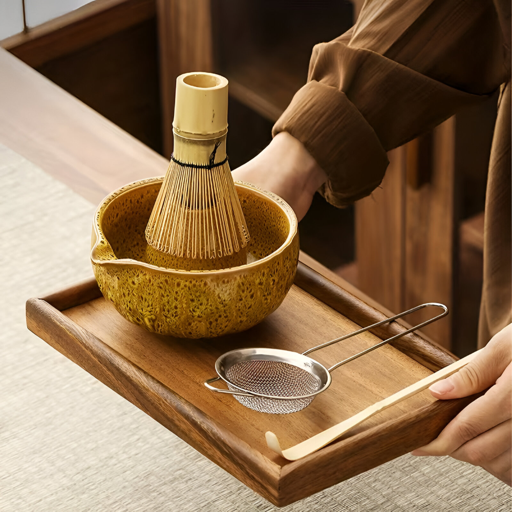 Matcha - Tee-Set 5-teilig mit Keramikschale 14 cm