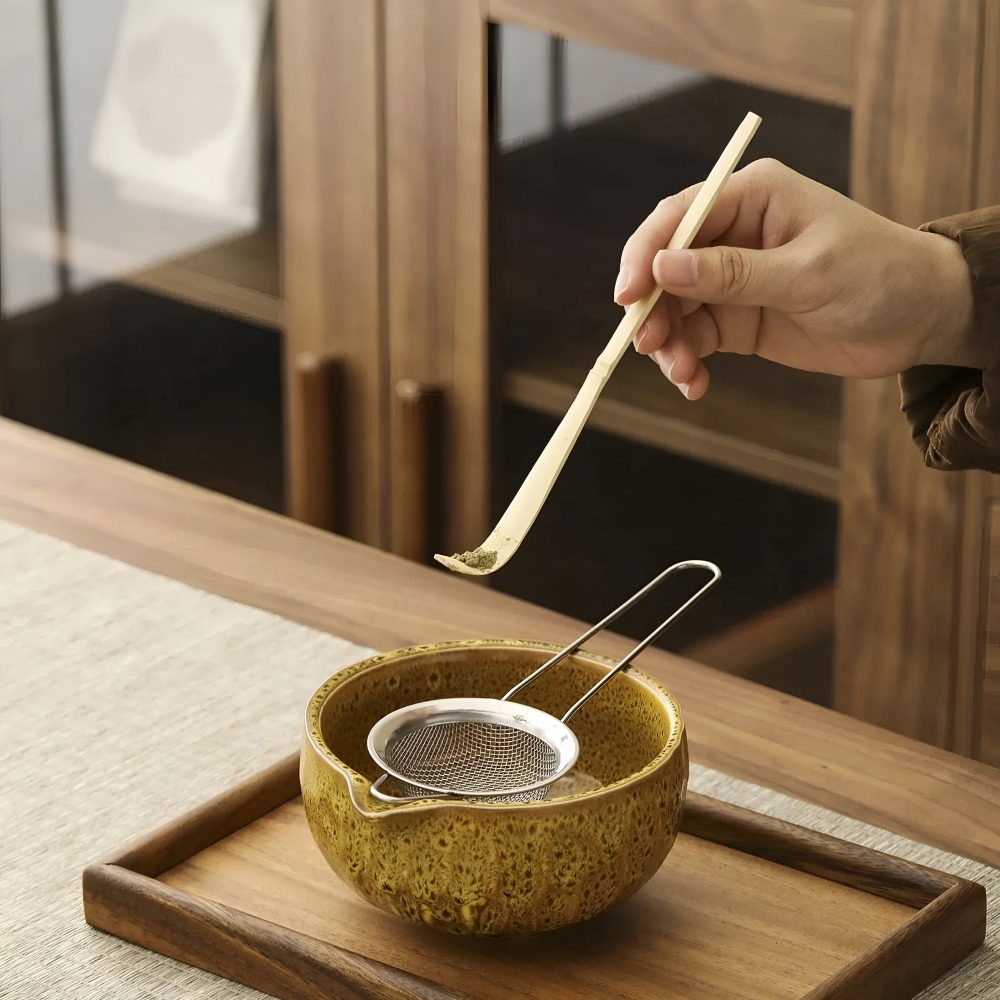 Matcha - Tee-Set 5-teilig mit Keramikschale 14 cm