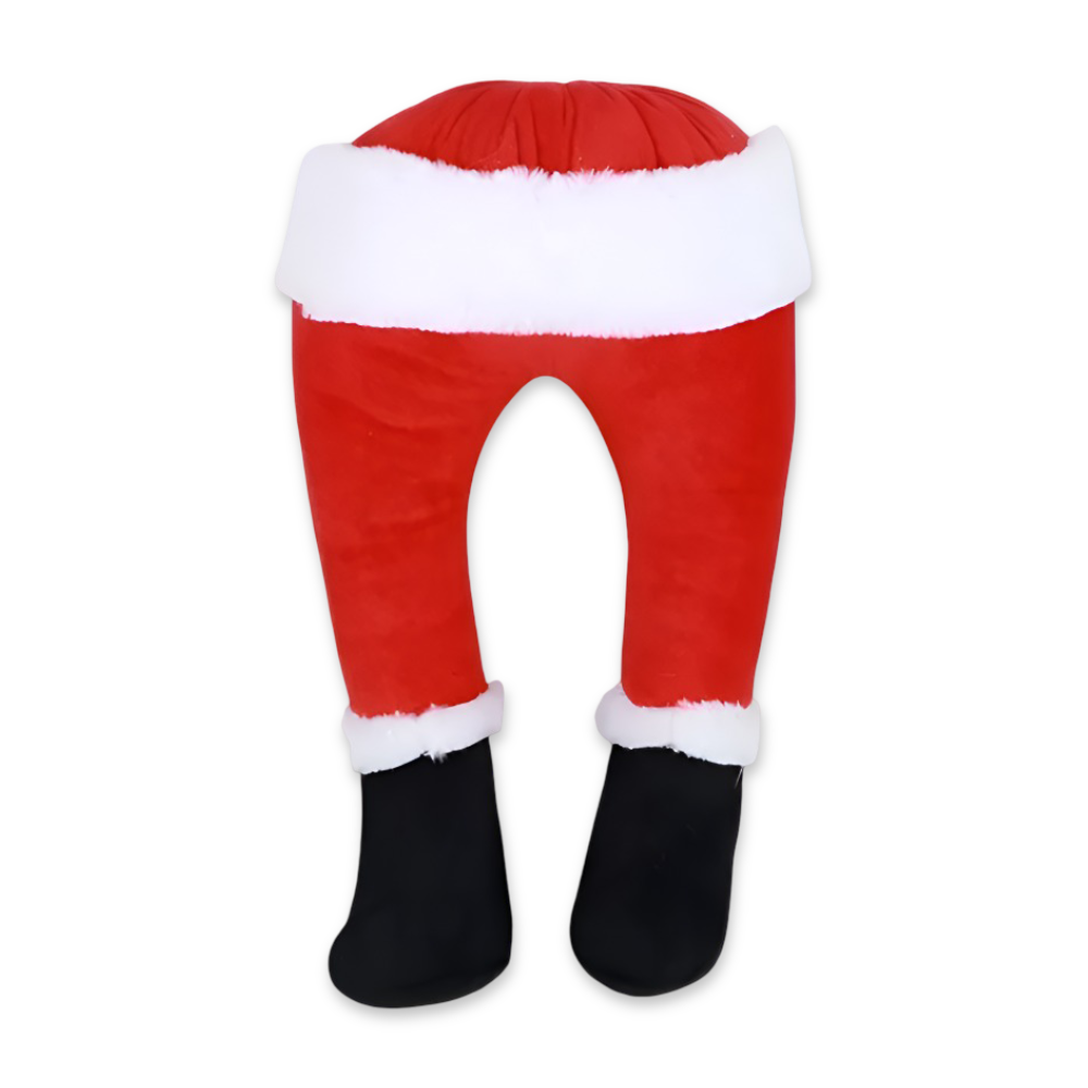Kickin - Santa - Weihnachtsbaumschmuck Santa-Plüschbeine