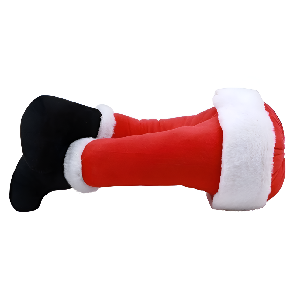 Kickin - Santa - Weihnachtsbaumschmuck Santa-Plüschbeine