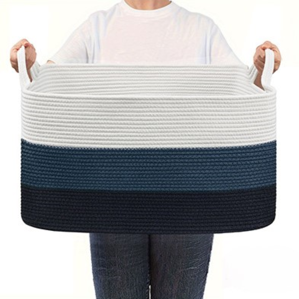Aufbewahrungskorb - 55L aus Polyester 48x34x28 cm