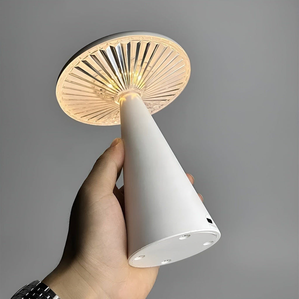 Lino - Tragbare LED Tischleuchte Pilzform mit Touch-Dimmer