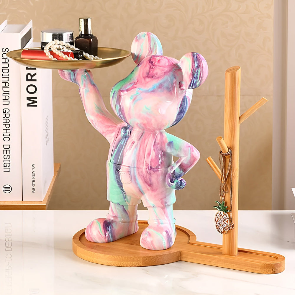 Luxe - Bear - Bären-Dekofigur Organizer aus Kunstharz mit
