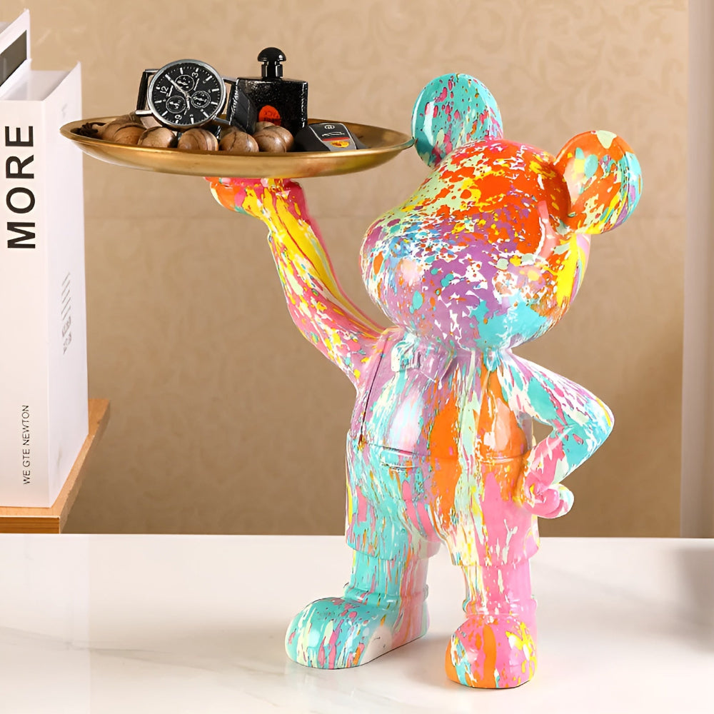 Luxe - Bear - Bären-Dekofigur Organizer aus Kunstharz mit