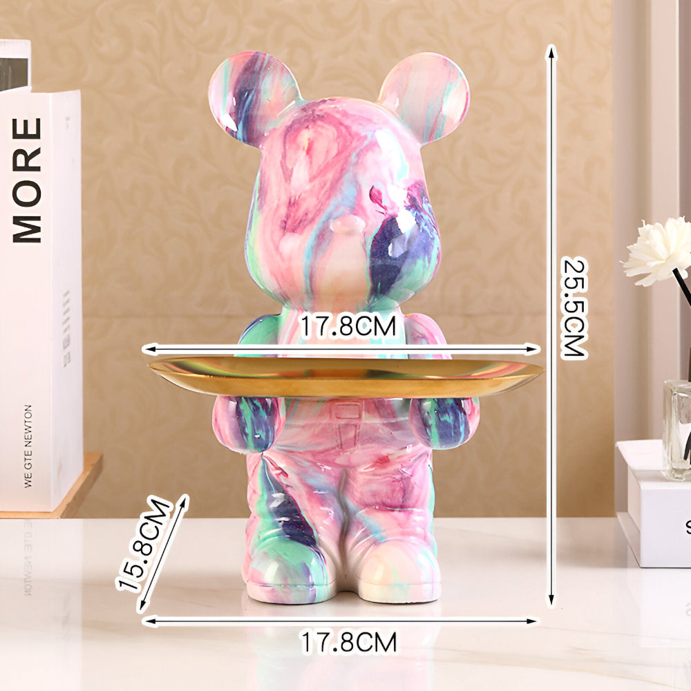Luxe - Bear - Bären-Dekofigur Organizer aus Kunstharz mit