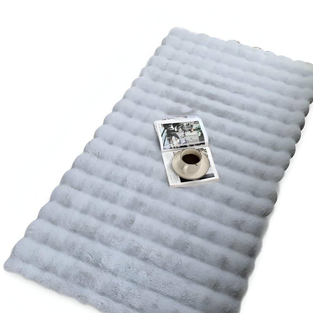 LuxuraFur Teppich - Atmungsaktiver, Weicher und Rutschfester Kunstfell Teppich