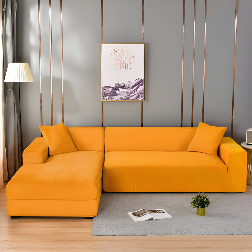 LuxuriFit Sofa Cover - Weicher, Elastischer und Eleganter Bezug für das Sofa
