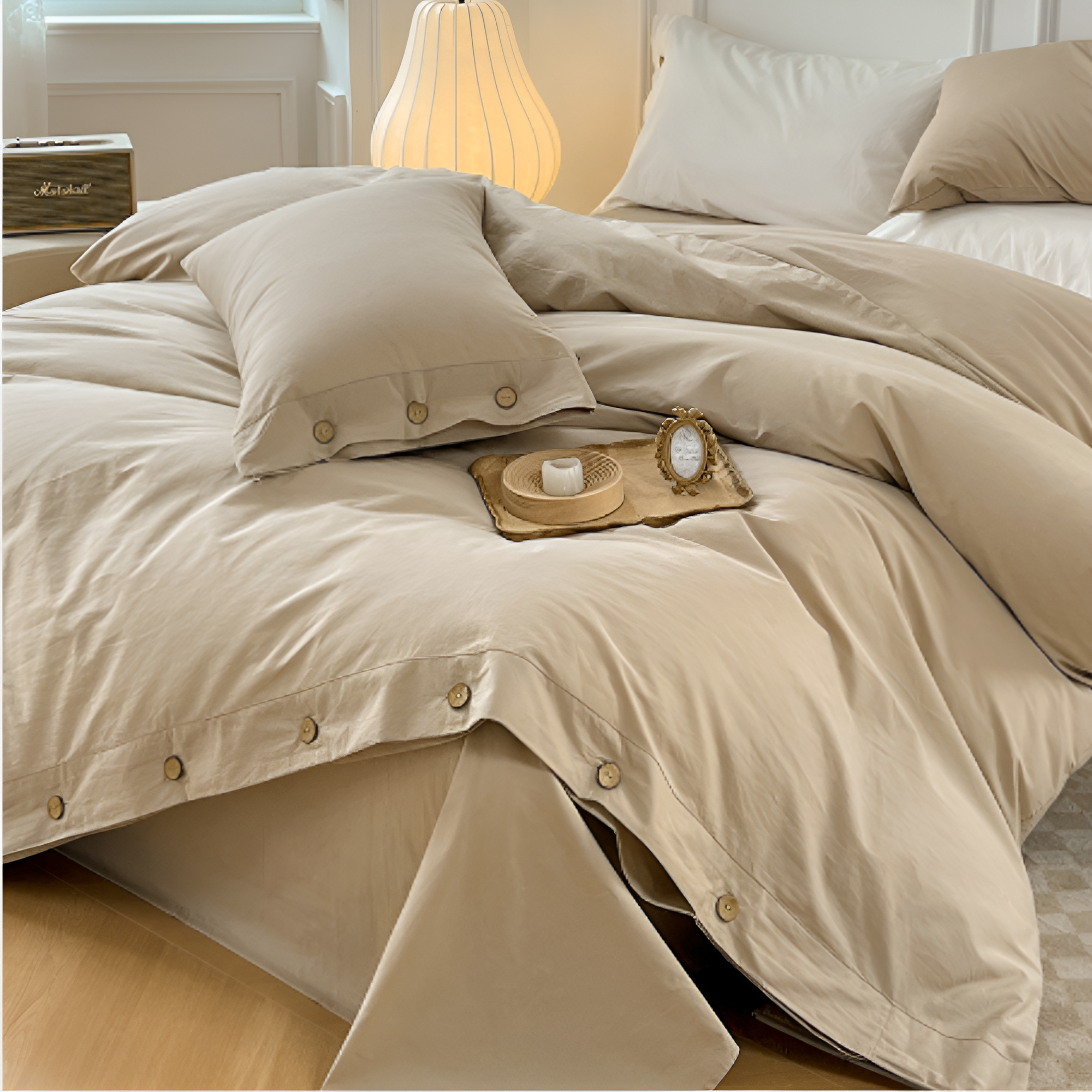 LuxuriSoft - Bettwäsche-Set aus 100% Baumwolle atmungsaktiv