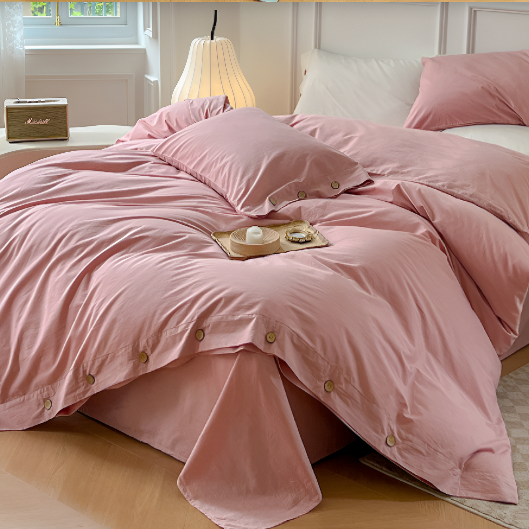 LuxuriSoft - Bettwäsche-Set aus 100% Baumwolle atmungsaktiv