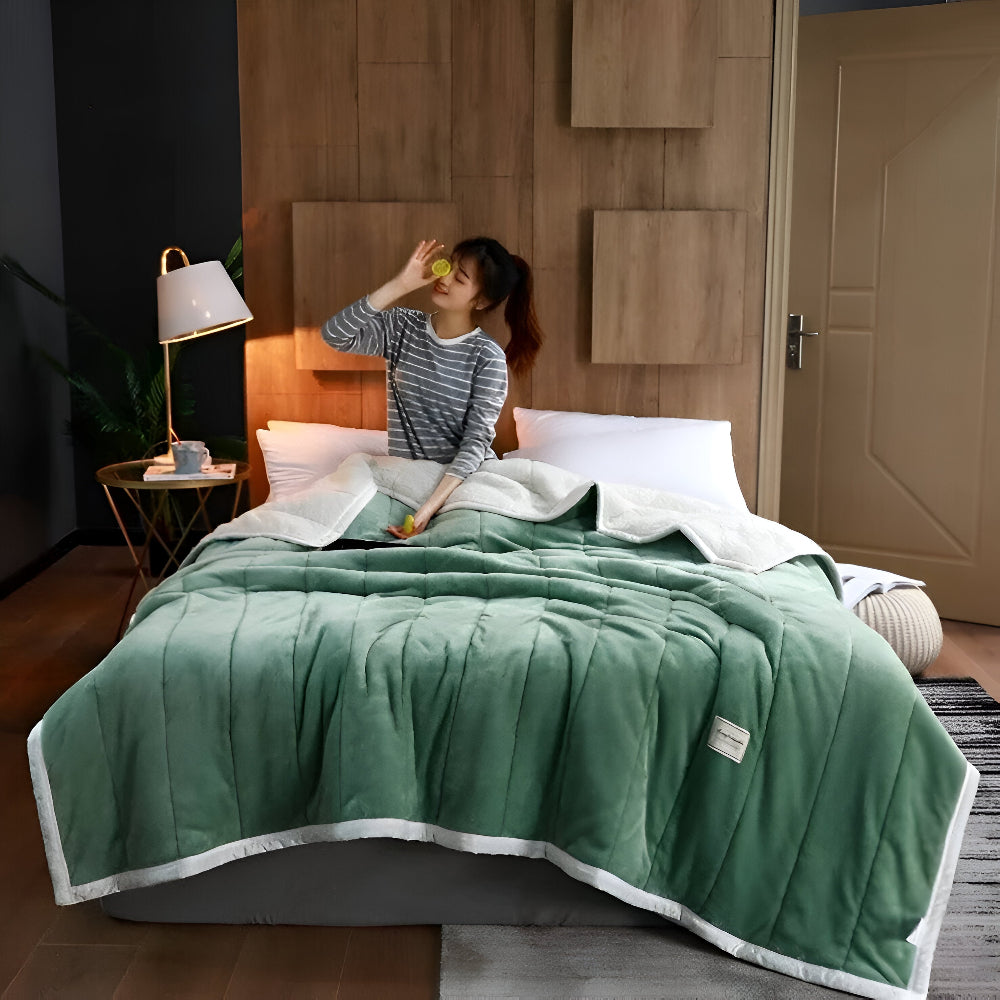 Luxuriöse Sherpa-Fleecedecke - Superweich, Unglaublich Kuschelig und Warm