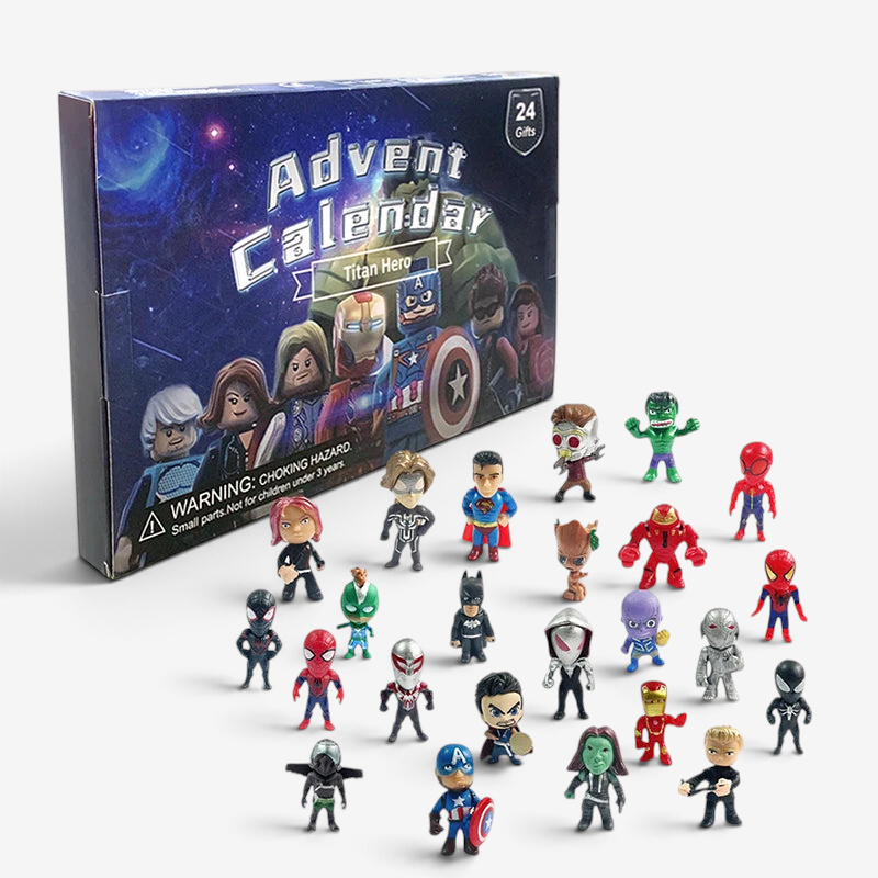 HeroCrate - Marvel Adventskalender mit 24 PVC-Actionfiguren