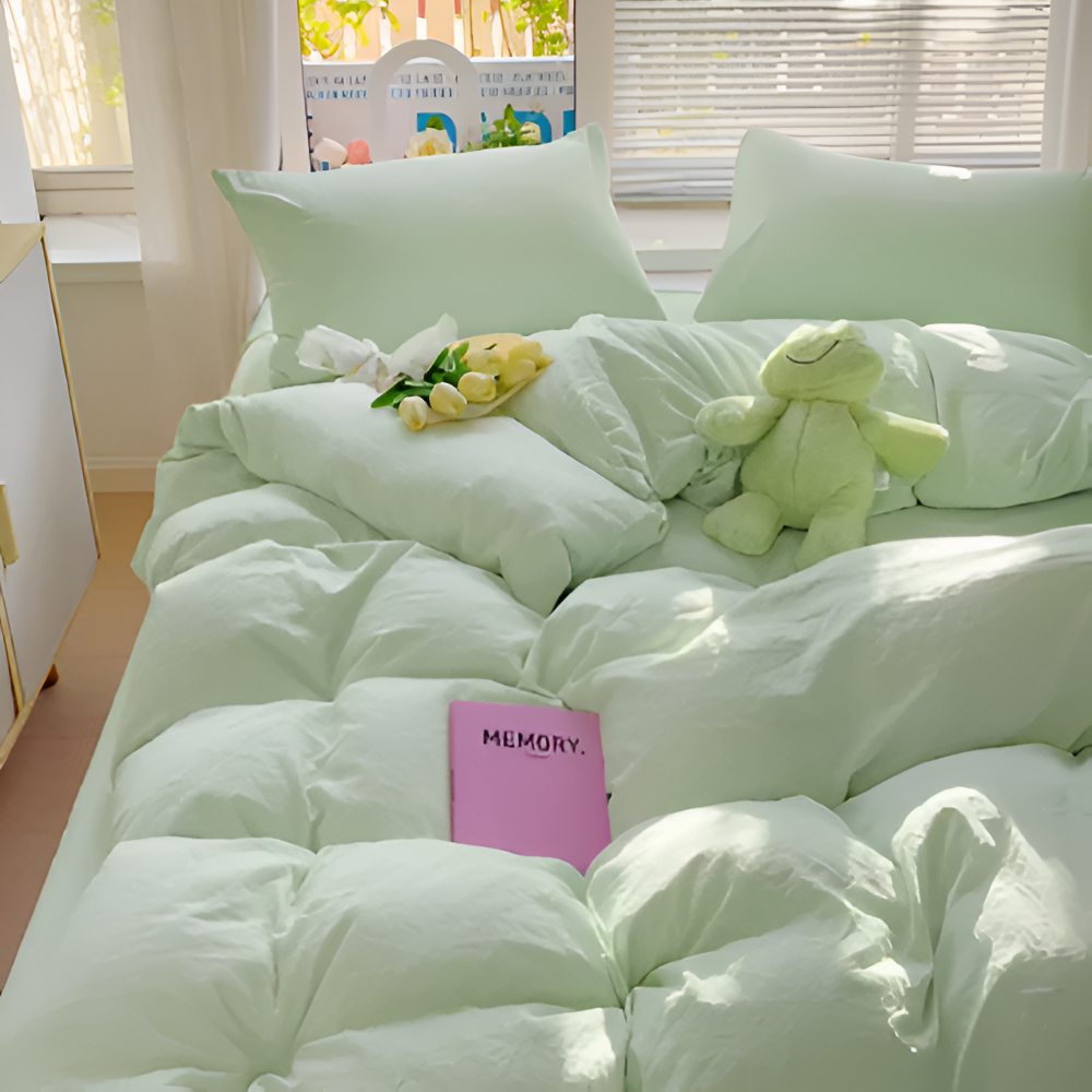 Bettwäsche - Set weich aus Polyester inkl. Kissenbezüge