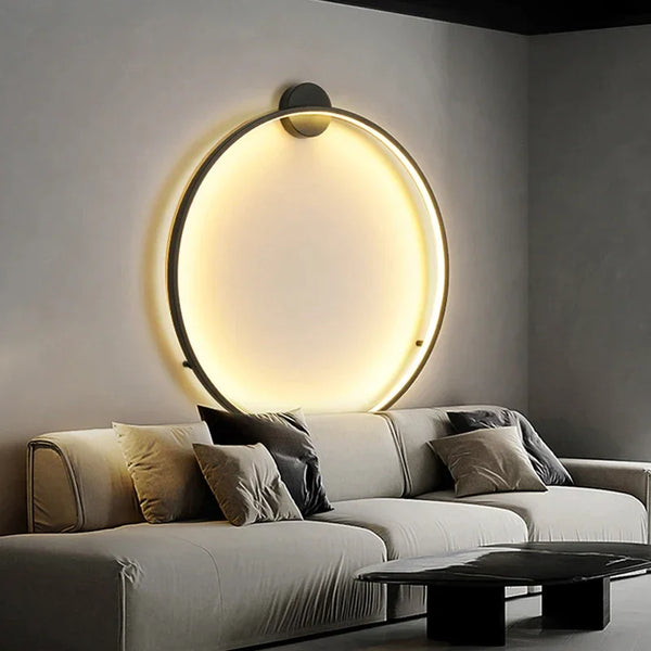 Minimalistische - runde LED-Wandleuchte