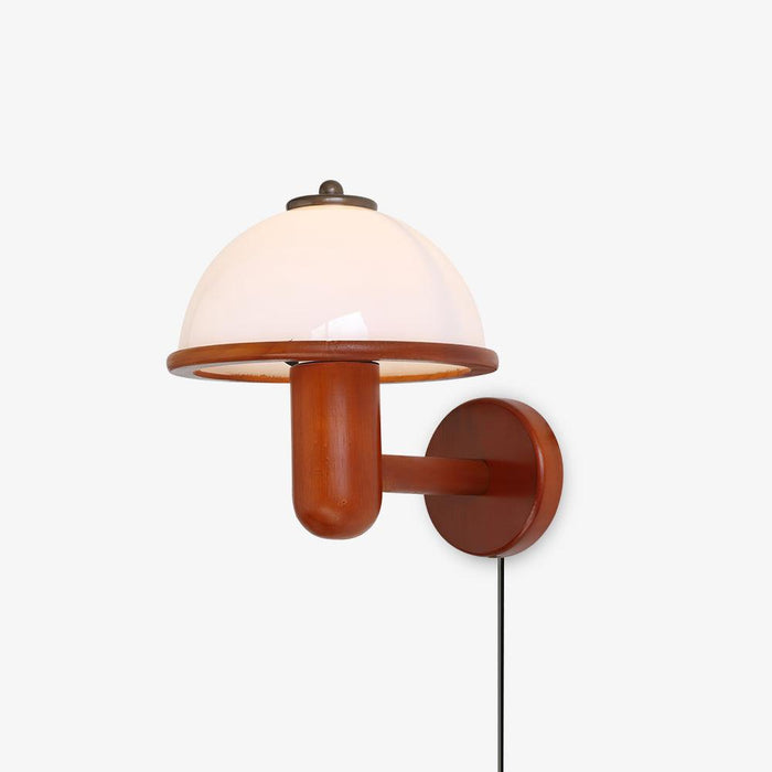 Pilzio - Holz Wandleuchte im Pilz Design