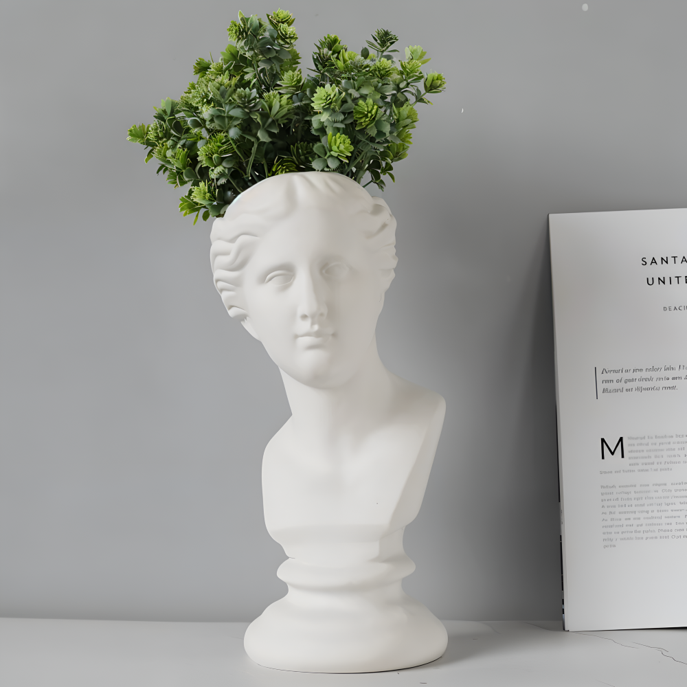 Mythischer - Blumentopf - Griechischer Kopf Übertopf aus