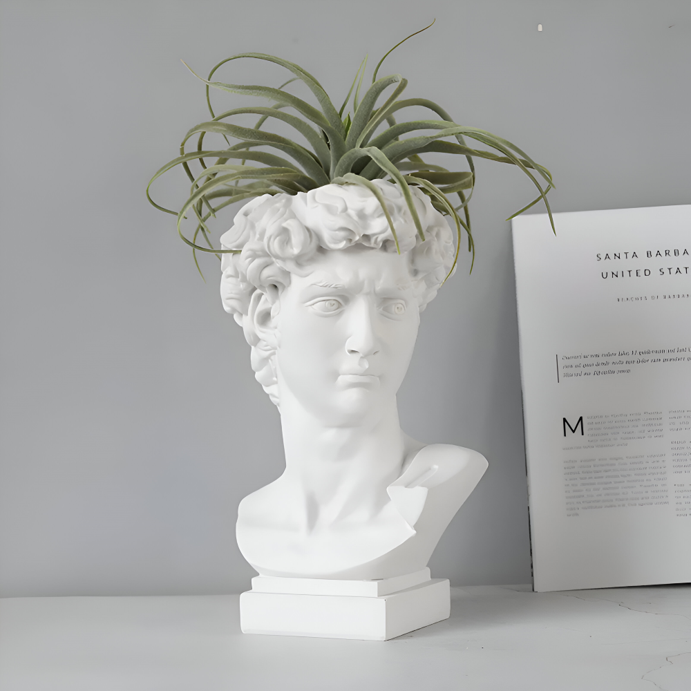 Mythischer - Blumentopf - Griechischer Kopf Übertopf aus