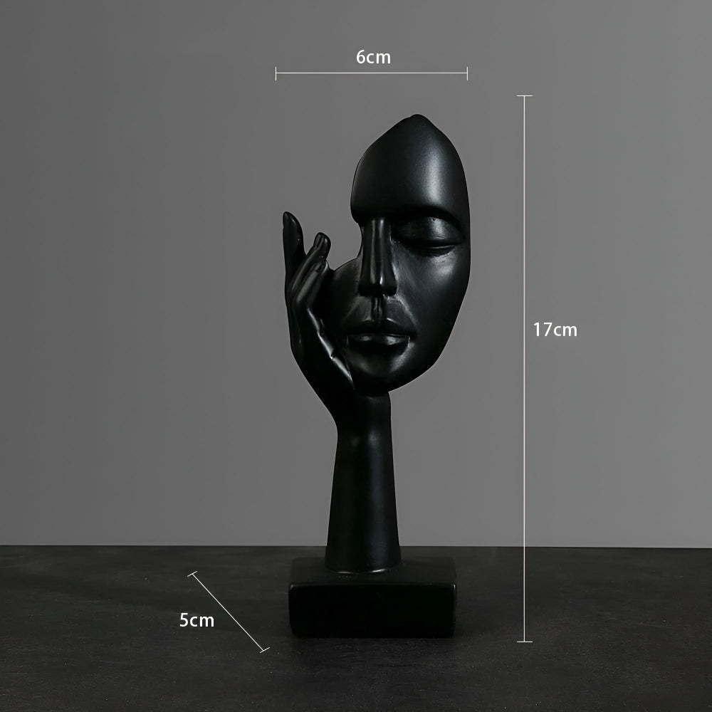 Nordic - Mind - Abstrakte Denker Skulptur aus Harz