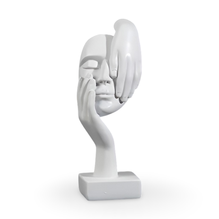 Nordic - Mind - Abstrakte Denker Skulptur aus Harz