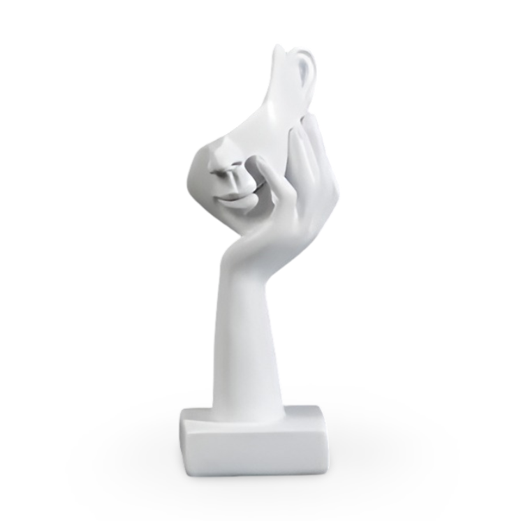 Nordic - Mind - Abstrakte Denker Skulptur aus Harz