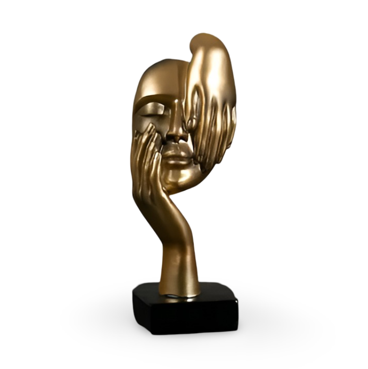 Nordic - Mind - Abstrakte Denker Skulptur aus Harz
