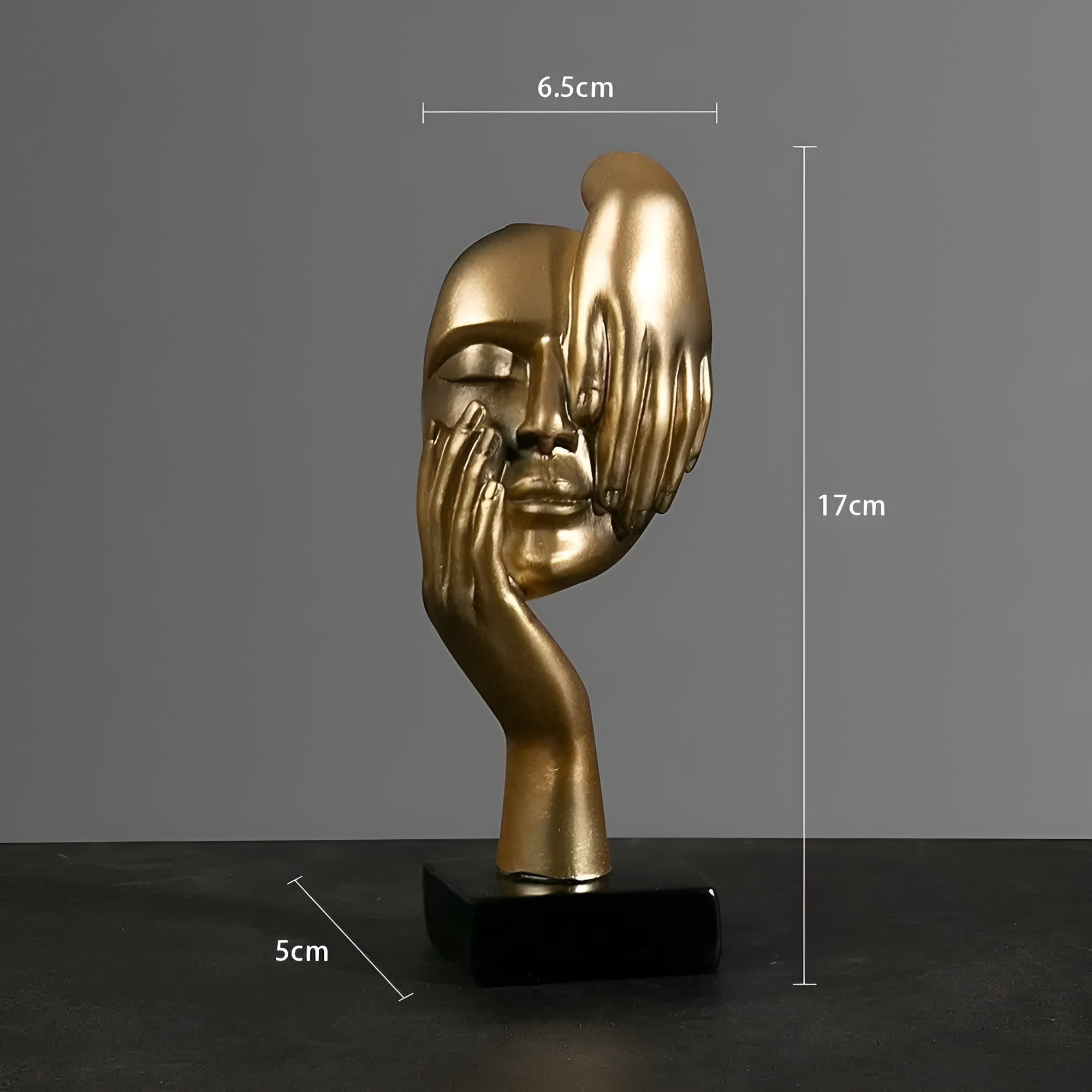 Nordic - Mind - Abstrakte Denker Skulptur aus Harz