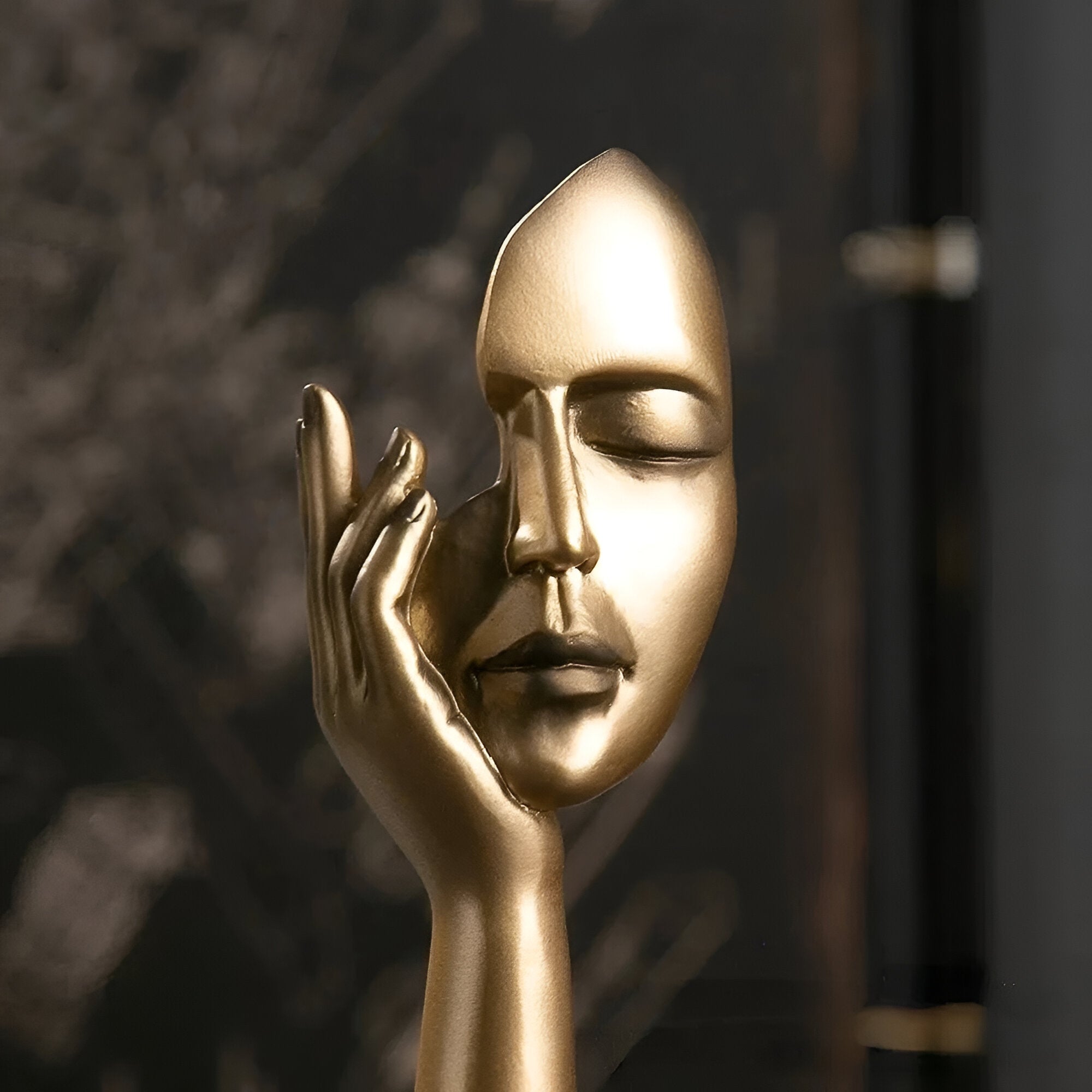 Nordic - Mind - Abstrakte Denker Skulptur aus Harz