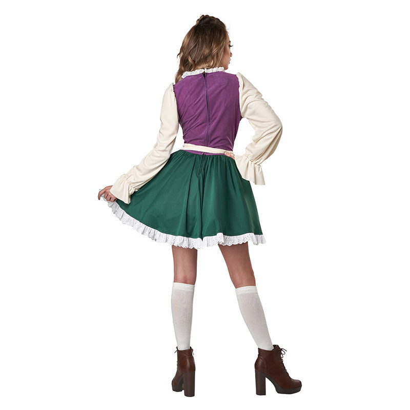 Damen Trachtenkleid mit Rüschen und Gürtel