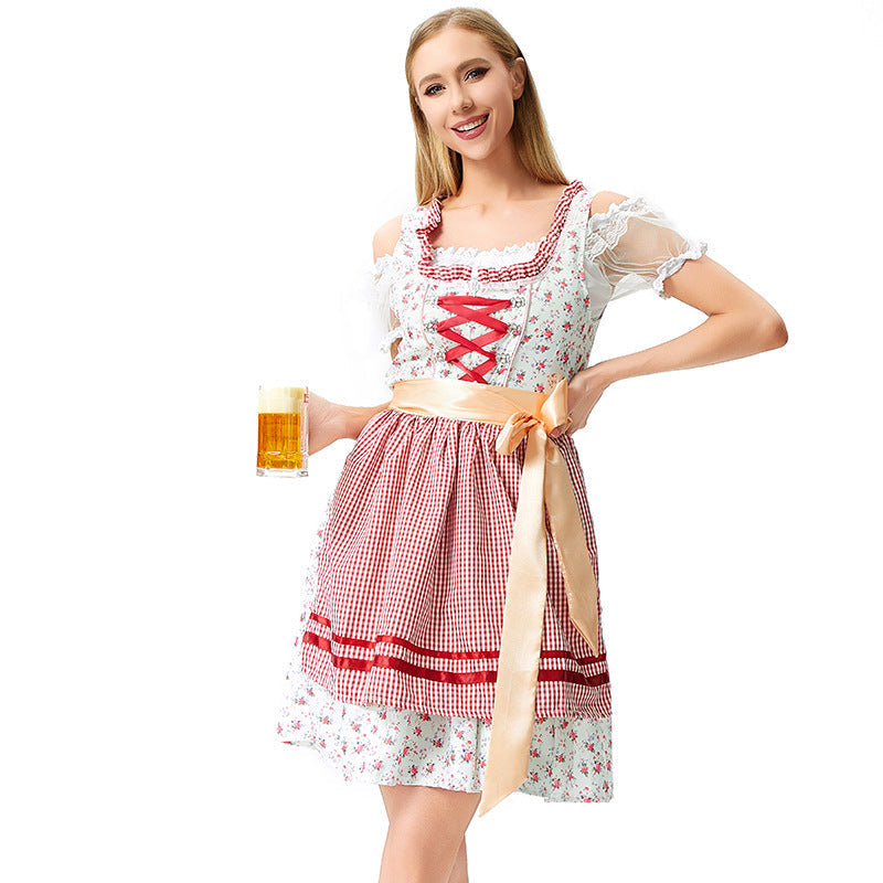 Damen Trachtenkleid mit Korsett und Schürze