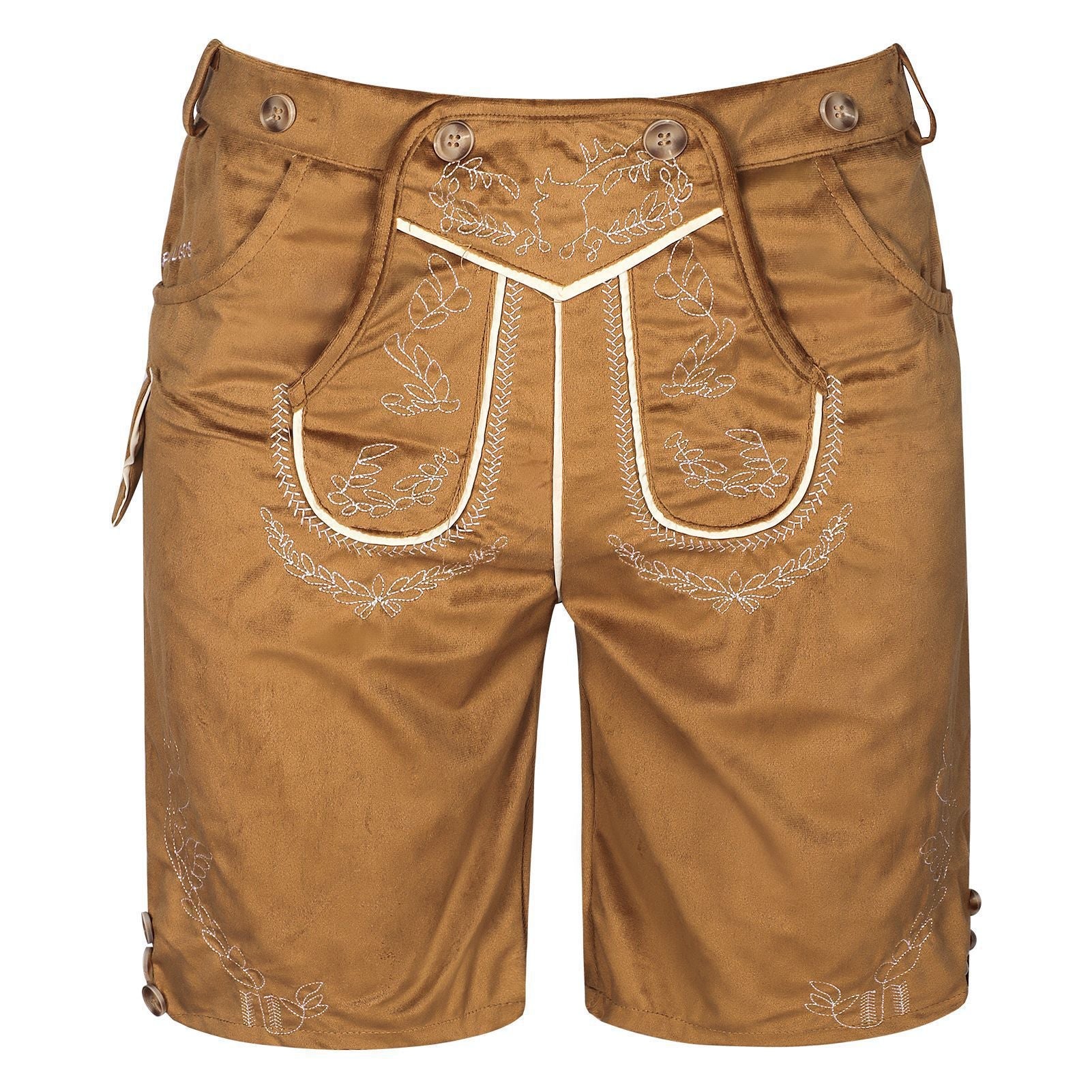 Herren Trachtenhose mit besticktem Hosenlatz