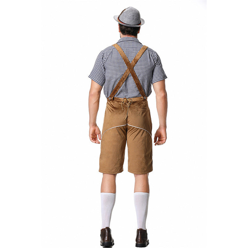 Herren Trachten-Set mit Kniebundhose und Bluse