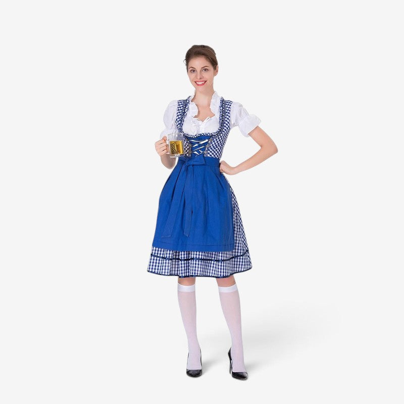 Damen Dirndl mit modernem Schnitt und Rüschen