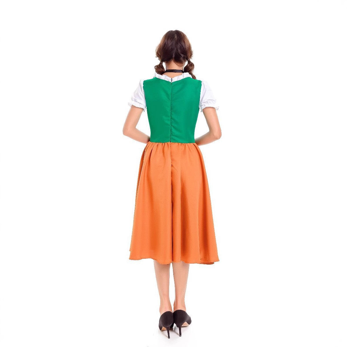Damen Dirndlkleid mit Schürze und Mieder