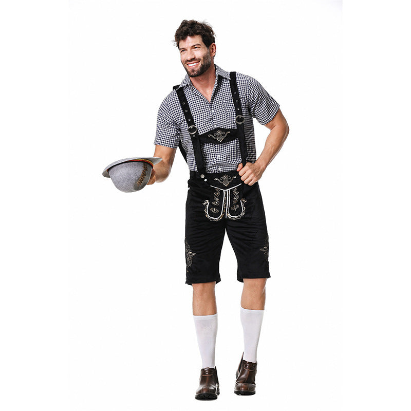 Herren Trachten-Set mit Kniebundhose und Bluse