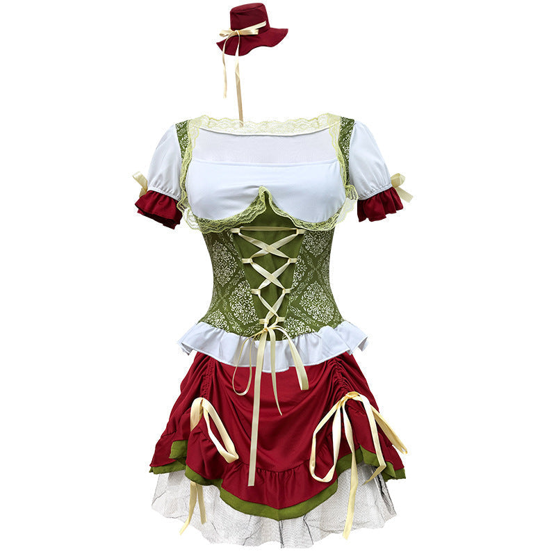 Damen Trachtenkleid mit Corsagenmieder und Stufenrock