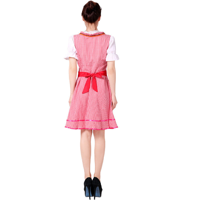 Damen Trachtenkleid mit Tellerrock und Schnürung
