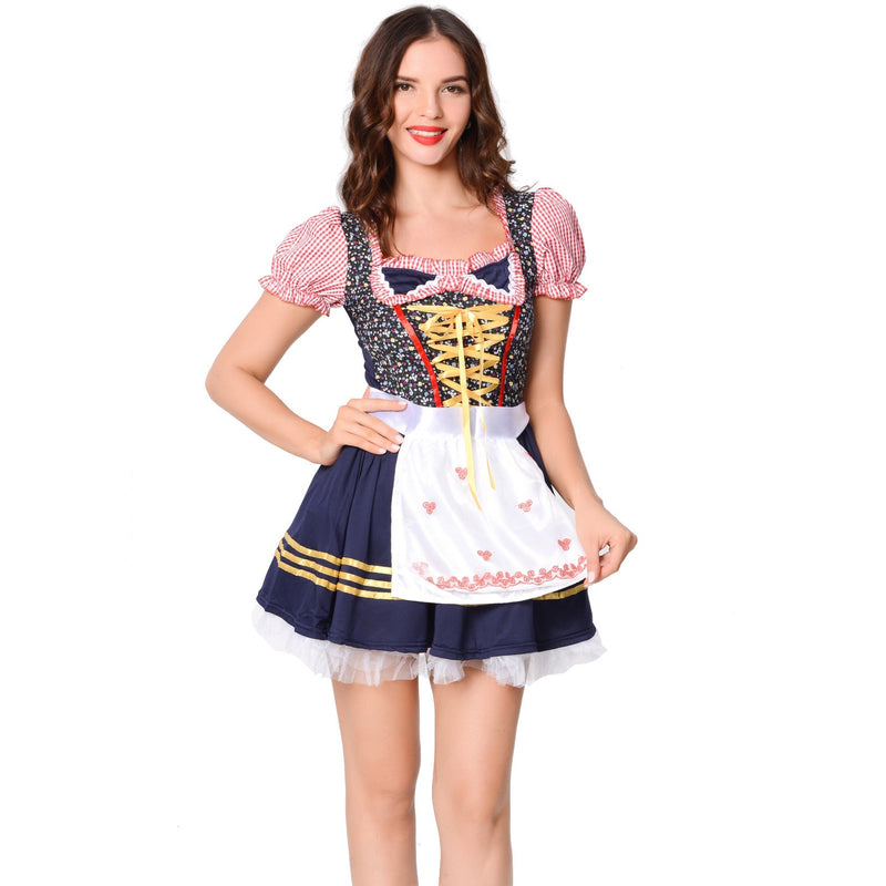 Damen Trachtenkleid mit Rüschen und Schürze