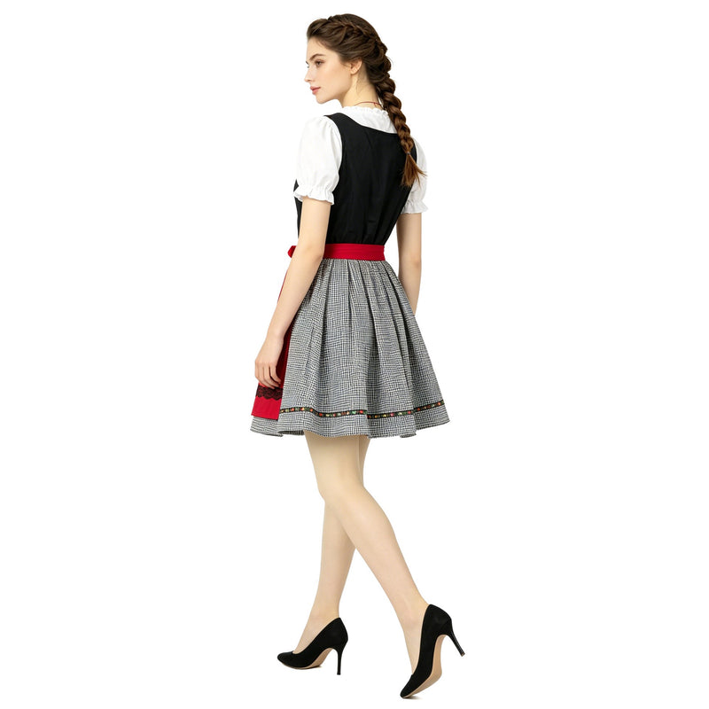 Damen Dirndlkleid mit Puffärmeln und Schürze